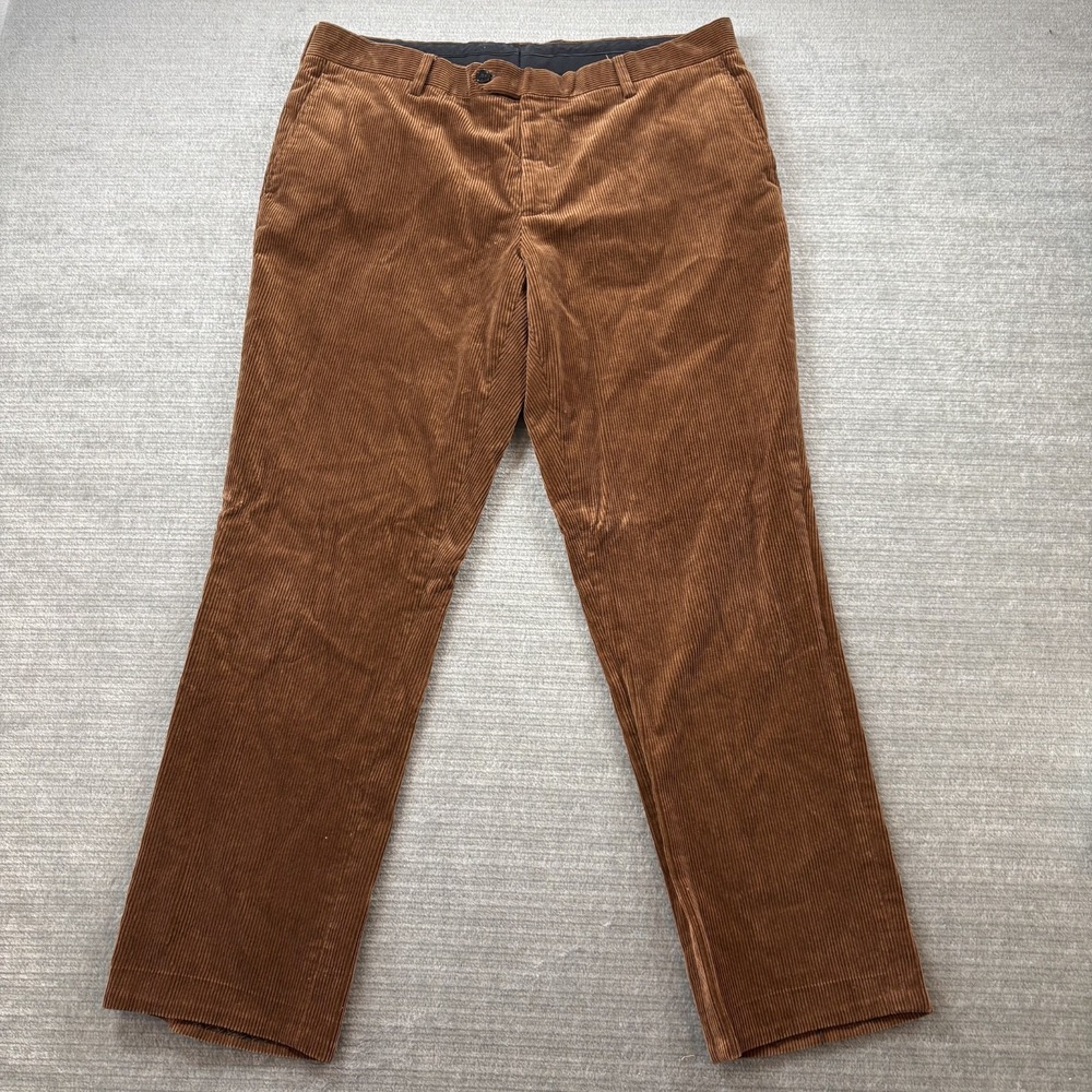 Spier &‎ Mackay Corduroy Pants Mens 36x28 Brown Wide Contemporary Fit Casual